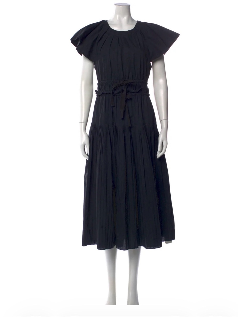 Ulla Johnson Darlene Black Midi Dress/Size 4